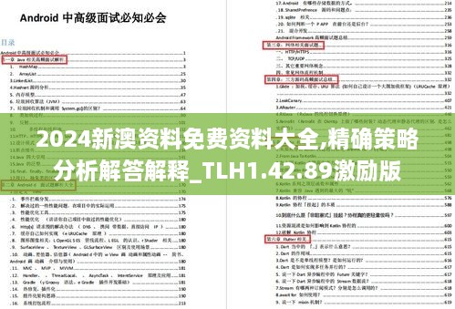 2024新澳資料免費(fèi)資料大全,精確策略分析解答解釋_TLH1.42.89激勵(lì)版