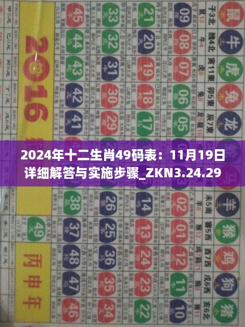 2024年十二生肖49碼表：11月19日詳細解答與實施步驟_ZKN3.24.29修訂版