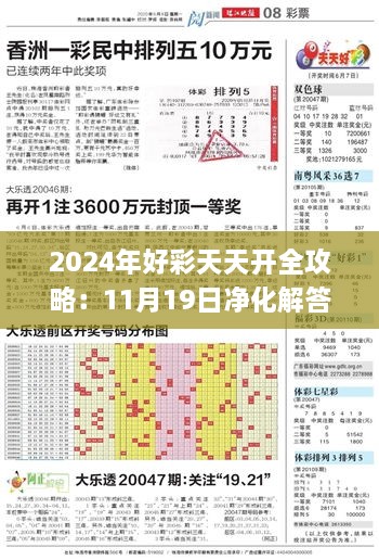 2024年好彩天天開全攻略：11月19日凈化解答及落實說明_ZUH6.55.58遠光版