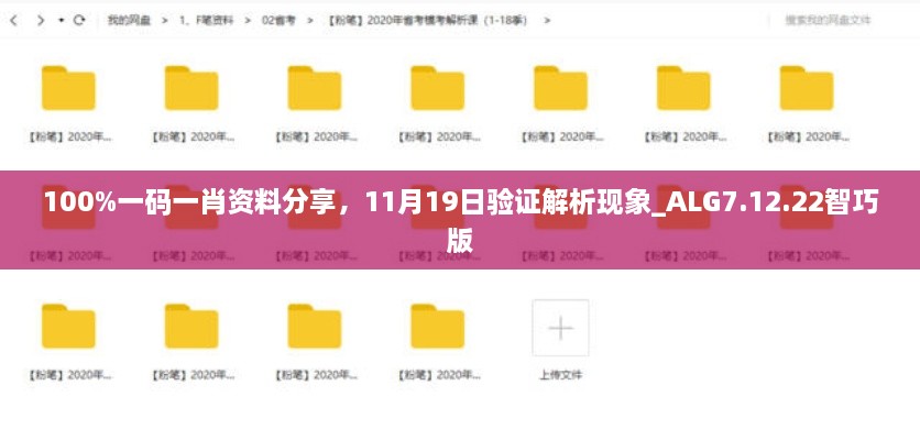 100%一碼一肖資料分享，11月19日驗(yàn)證解析現(xiàn)象_ALG7.12.22智巧版