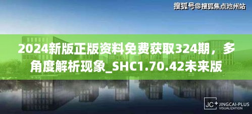 2024新版正版資料免費獲取324期，多角度解析現(xiàn)象_SHC1.70.42未來版