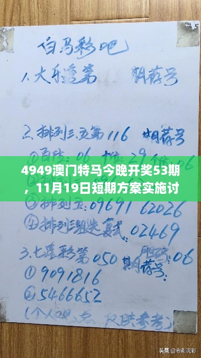 4949澳門特馬今晚開獎53期，11月19日短期方案實(shí)施討論_POP4.23.65桌面版