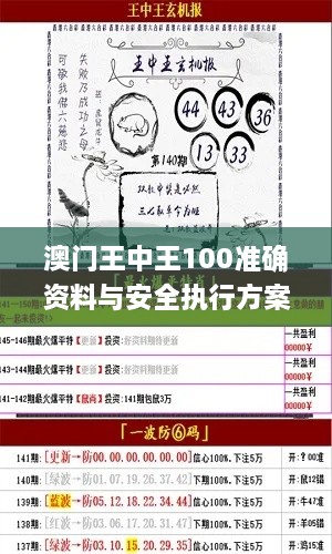 澳門(mén)王中王100準(zhǔn)確資料與安全執(zhí)行方案_ZJA1.24.50編輯版