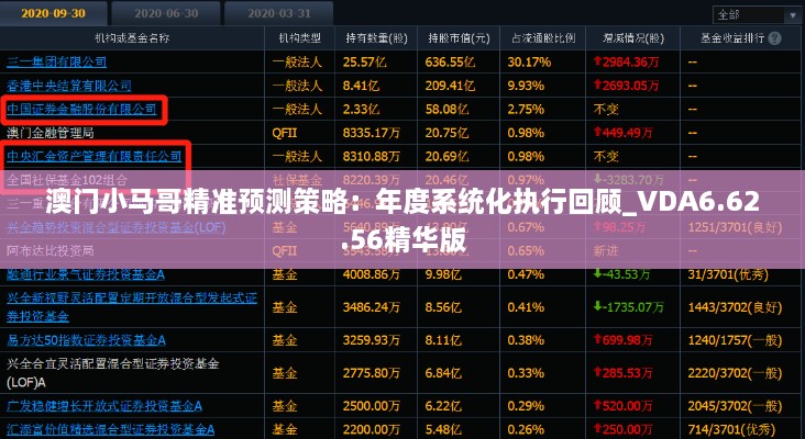 澳門小馬哥精準(zhǔn)預(yù)測策略：年度系統(tǒng)化執(zhí)行回顧_VDA6.62.56精華版