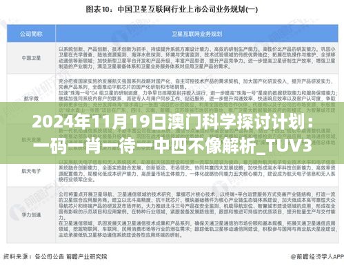 2024年11月19日澳門科學(xué)探討計(jì)劃：一碼一肖一待一中四不像解析_TUV3.24.24高清版