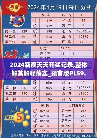 2024新澳天天開獎記錄,整體解答解釋落實(shí)_預(yù)言版PLS9.16