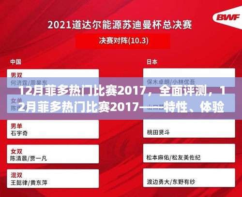 全面評測，菲多熱門比賽2017——特性、體驗、競爭分析與用戶群體深度剖析