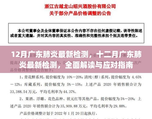 12月廣東肺炎最新檢測，十二月廣東肺炎最新檢測，全面解讀與應(yīng)對指南