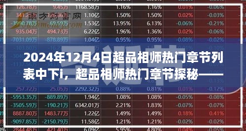 超品相師熱門章節(jié)探秘，以時(shí)間軸揭秘神秘力量（2024年12月4日中心）