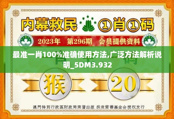 最準(zhǔn)一肖100%準(zhǔn)確使用方法,廣泛方法解析說(shuō)明_5DM3.932