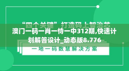 澳門一碼一肖一恃一中312期,快速計劃解答設(shè)計_動態(tài)版8.776