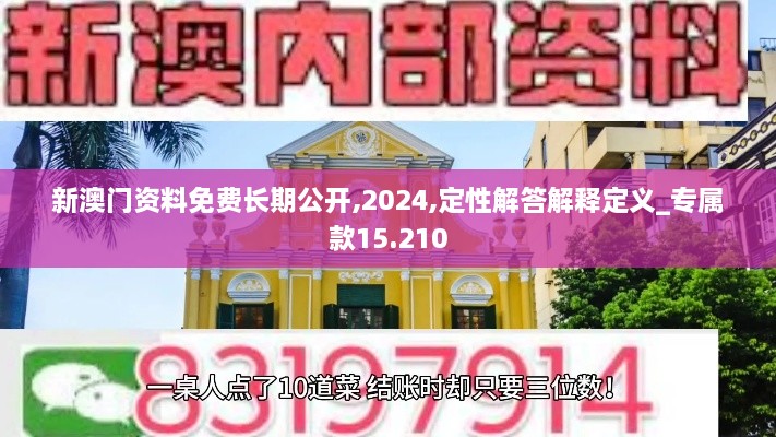 新澳門資料免費長期公開,2024,定性解答解釋定義_專屬款15.210