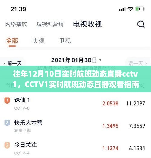 CCTV1實時航班動態(tài)直播指南，輕松追蹤航班動態(tài)，初學(xué)者友好教程