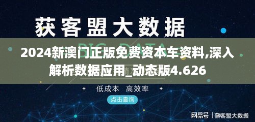 2024新澳門正版免費(fèi)資本車資料,深入解析數(shù)據(jù)應(yīng)用_動(dòng)態(tài)版4.626