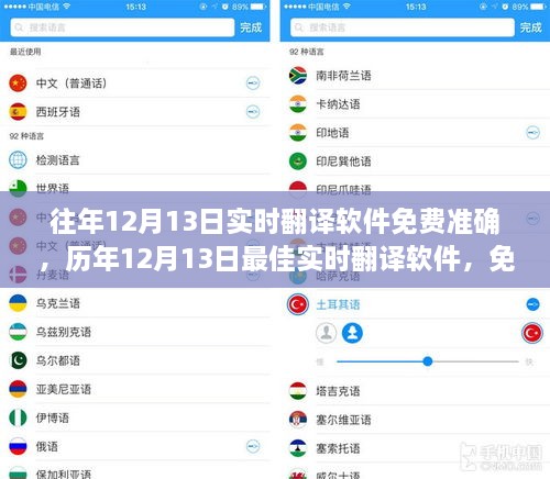 歷年最佳實(shí)時(shí)翻譯軟件，免費(fèi)準(zhǔn)確的語言助手之選，歷年12月13日實(shí)時(shí)翻譯軟件推薦