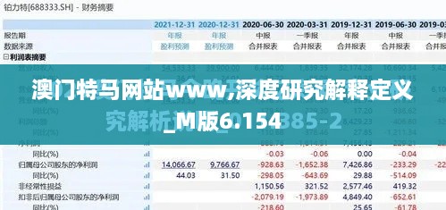 澳門(mén)特馬網(wǎng)站www,深度研究解釋定義_M版6.154