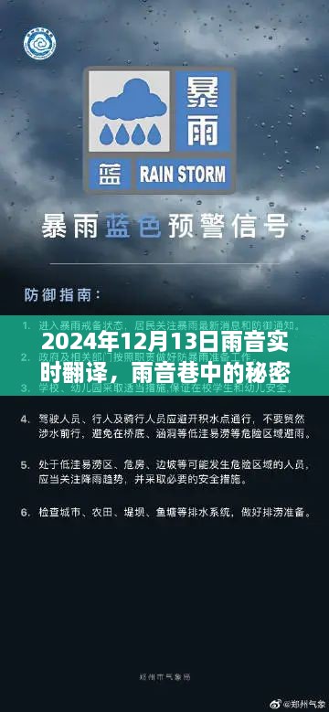 雨音巷的秘密寶藏，實時翻譯小店的傳奇故事（2024年12月13日）