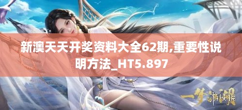 新澳天天開獎資料大全62期,重要性說明方法_HT5.897