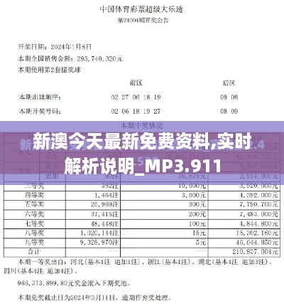 新澳今天最新免費資料,實時解析說明_MP3.911