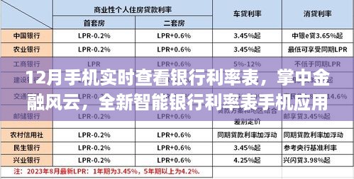 掌中金融風(fēng)云，實時查看銀行利率表的手機(jī)應(yīng)用