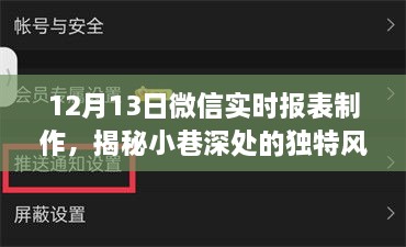 揭秘小巷深處的獨特風味，特色小店的微信實時報表制作之旅揭秘日報表背后的故事