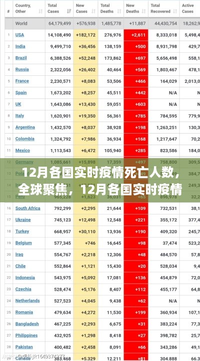全球聚焦，12月各國實時疫情死亡人數(shù)深度解析與報告