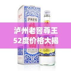 瀘州老窖尊王52度價格大揭秘！