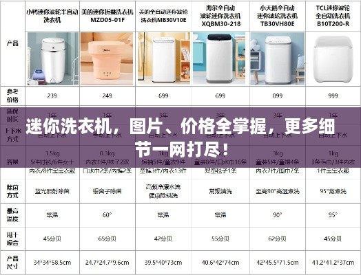 迷你洗衣機(jī)，圖片、價(jià)格全掌握，更多細(xì)節(jié)一網(wǎng)打盡！