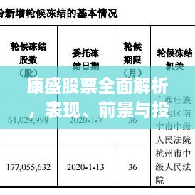 康盛股票全面解析，表現(xiàn)、前景與投資考量指南