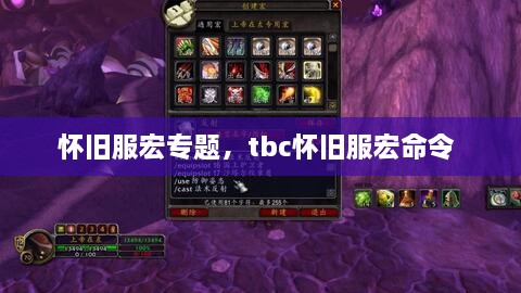 懷舊服宏專題，tbc懷舊服宏命令 