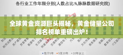 全球黃金資源巨頭揭秘，黃金儲量公司排名榜單重磅出爐！