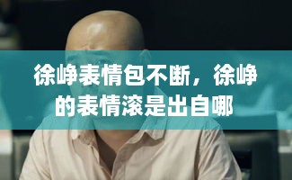 徐崢表情包不斷，徐崢的表情滾是出自哪 