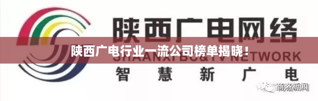 陜西廣電行業(yè)一流公司榜單揭曉！