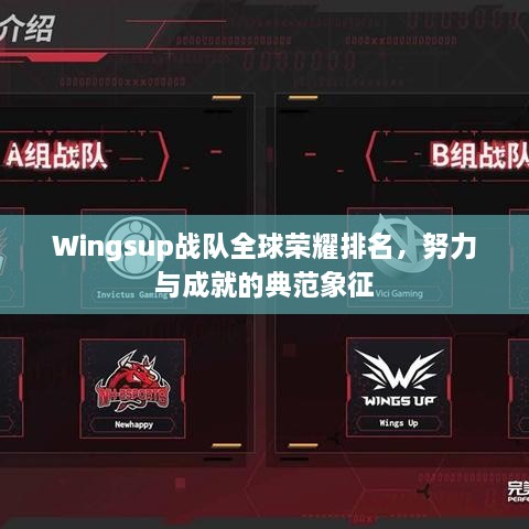 Wingsup戰(zhàn)隊全球榮耀排名，努力與成就的典范象征