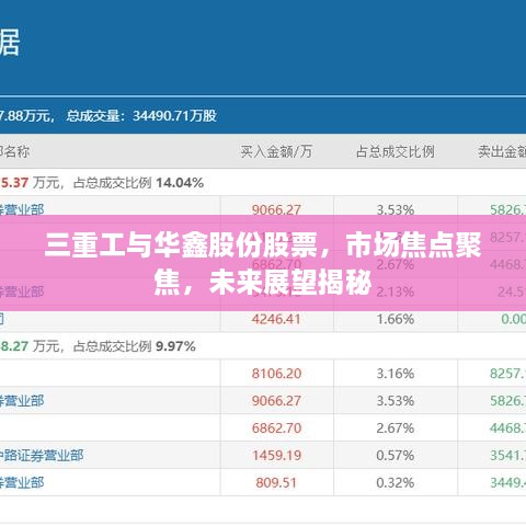 三重工與華鑫股份股票，市場(chǎng)焦點(diǎn)聚焦，未來(lái)展望揭秘