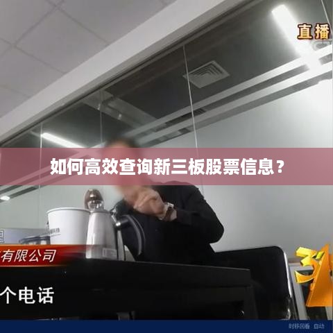 如何高效查詢新三板股票信息？