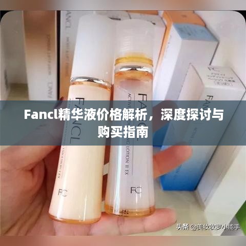 Fancl精華液價格解析，深度探討與購買指南