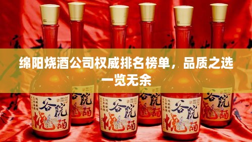 綿陽(yáng)燒酒公司權(quán)威排名榜單，品質(zhì)之選一覽無(wú)余