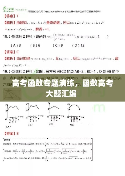 高考函數(shù)專題演練，函數(shù)高考大題匯編 